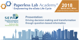 Scottish Environment Protection Agency paperless lab academy 2018