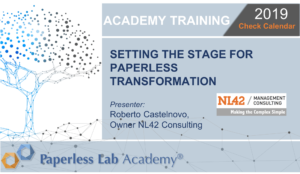 Paperless Lab Academy digital transformation training courses