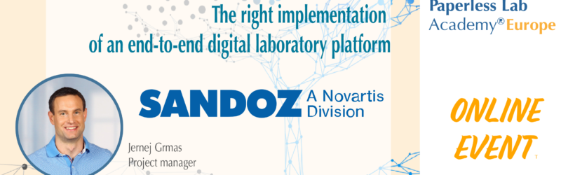 Sandoz at Paperless Lab Academy 2021 Europe